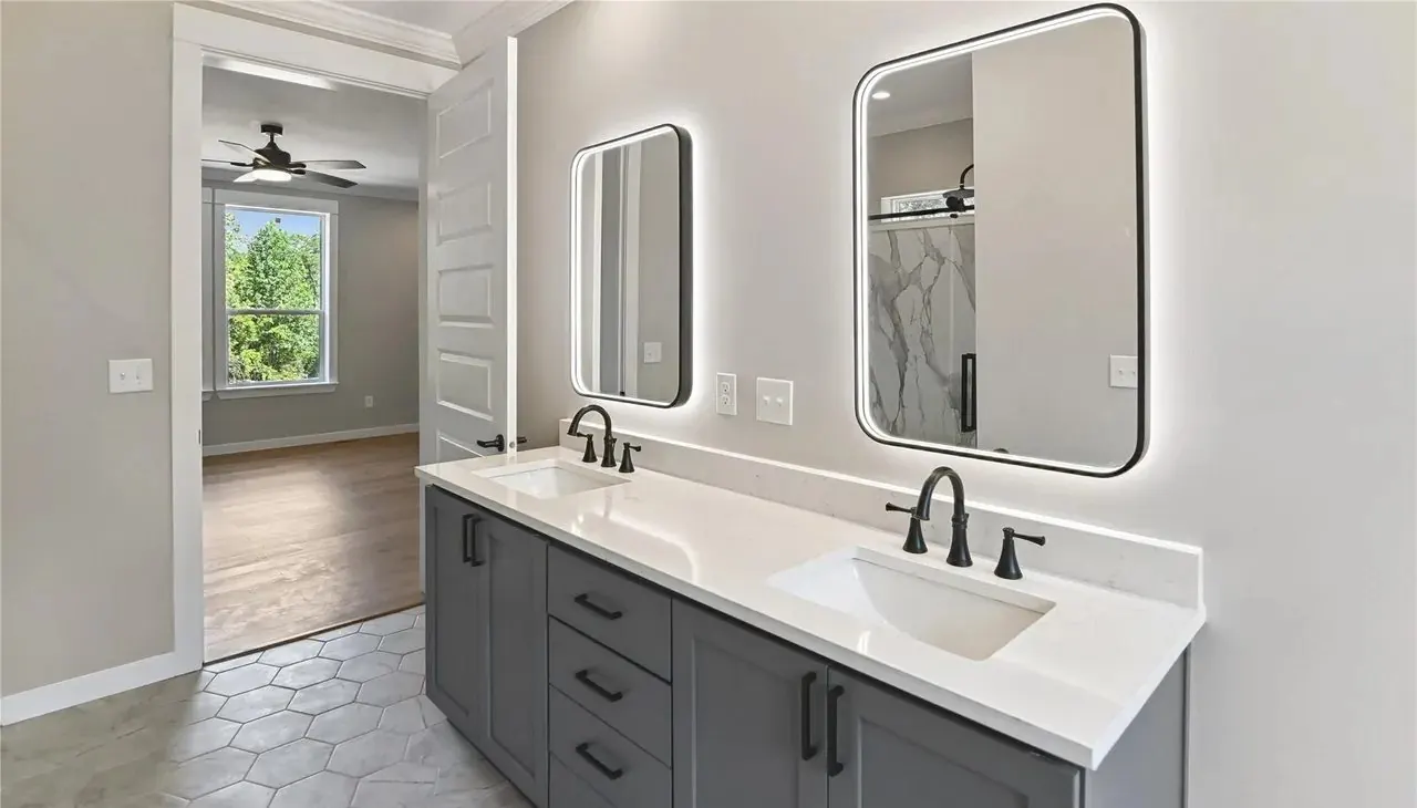 Finished interior in a new home built by Hart Homes